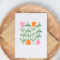 Groovy Flowers Greeting Card