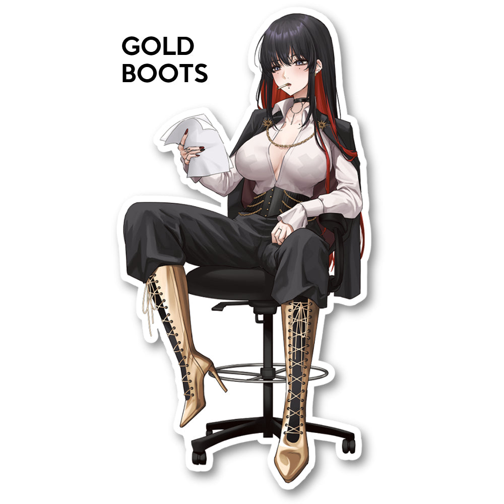 Z7: Zenith Gold Boots Sticker