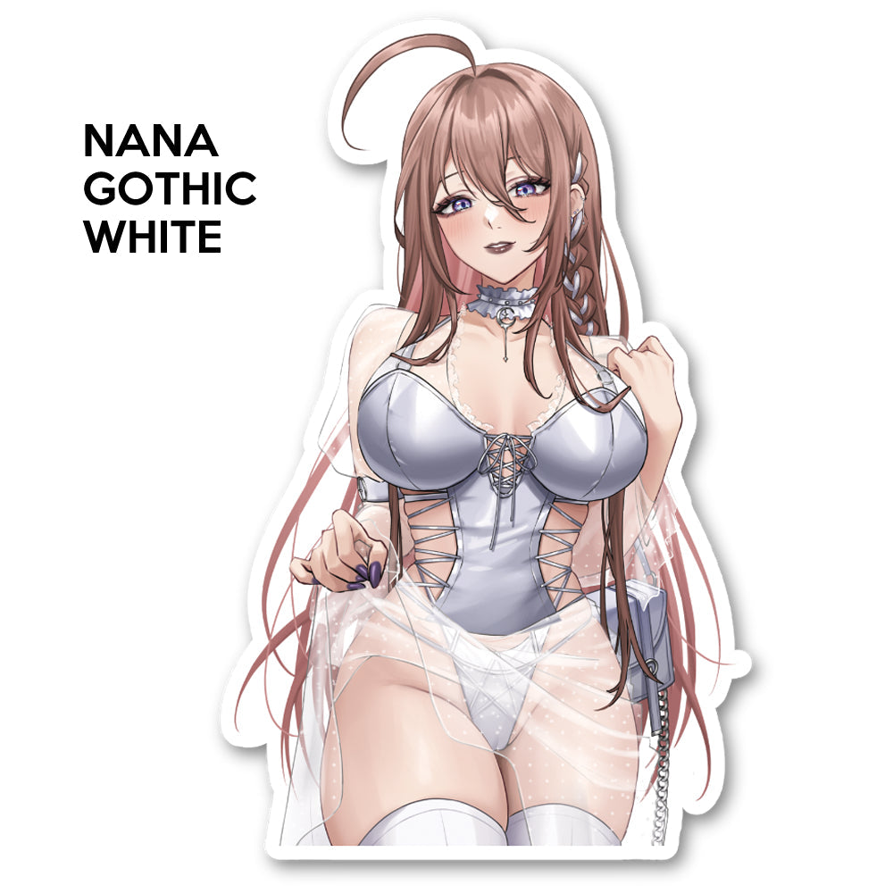 Z7: Nana Gothic White Sticker