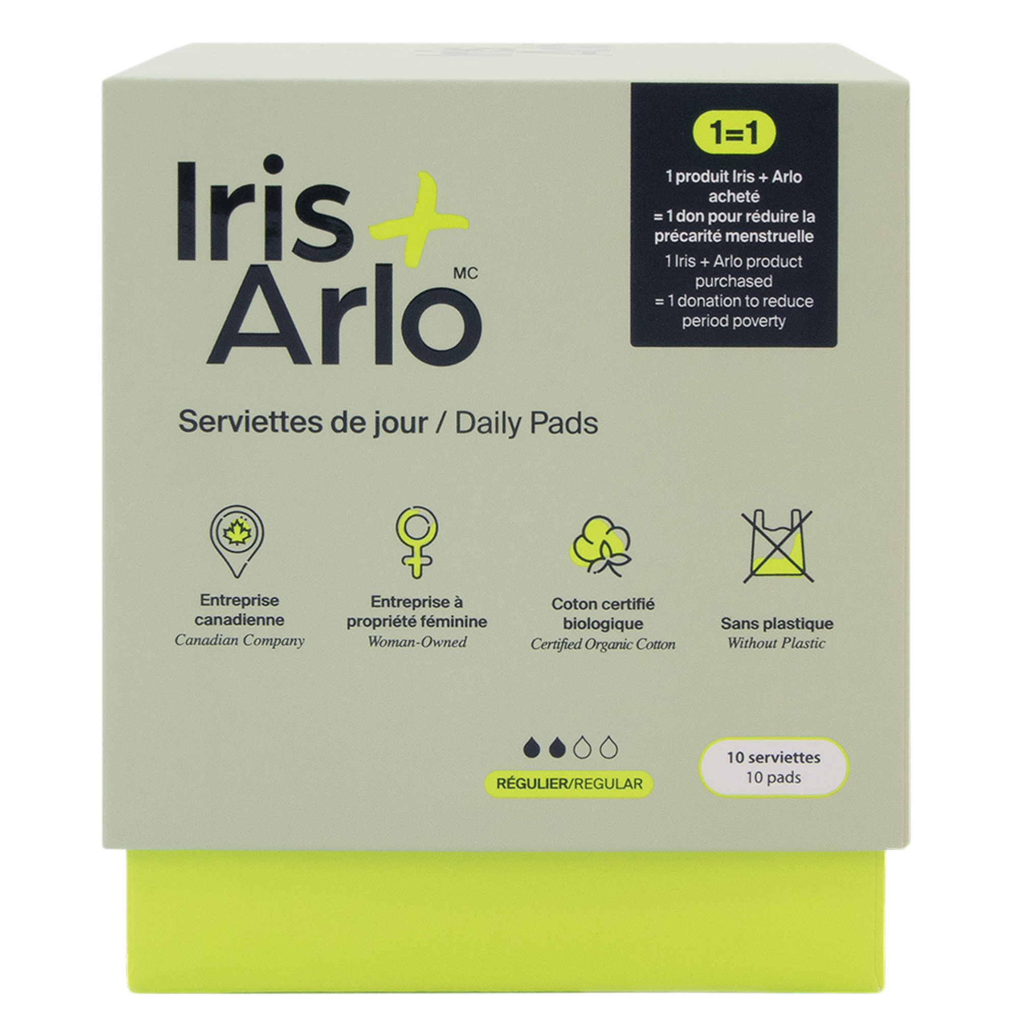 100% Organic Cotton Regular Pads