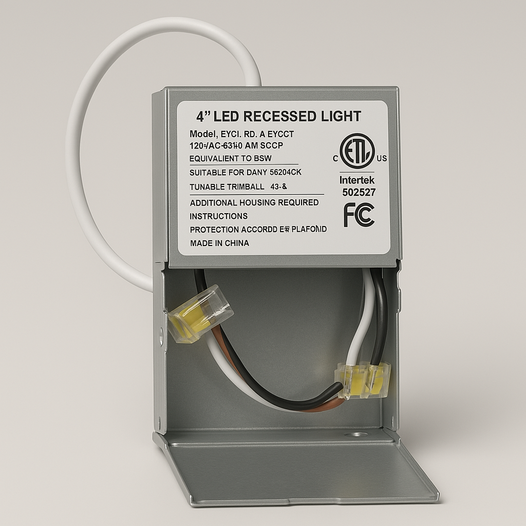 4″ Ultra-Thin LED Pot Light — Canless Wafer Downlight | Energy Star, ETL Listed, IC Rated