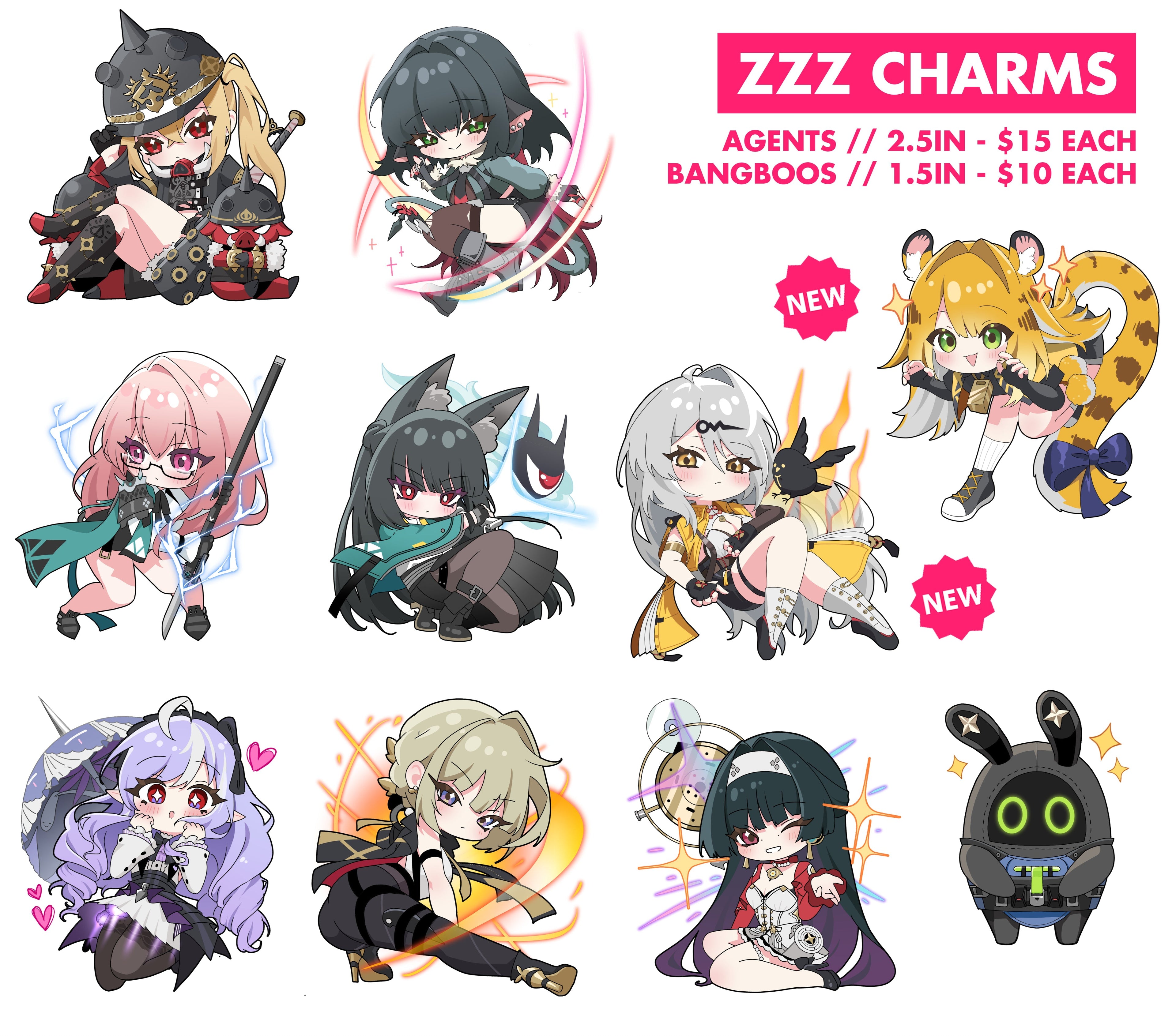 ZZZ: Zenless Zone Zero Agent Keychains