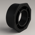 LESSO ABS Flush Bushing — Spigot × Hub DWV | 2″×1-1/2″, 3″×1-1/2″, 3″×2″ | ASTM D2661, CSA B181.1, cUPC