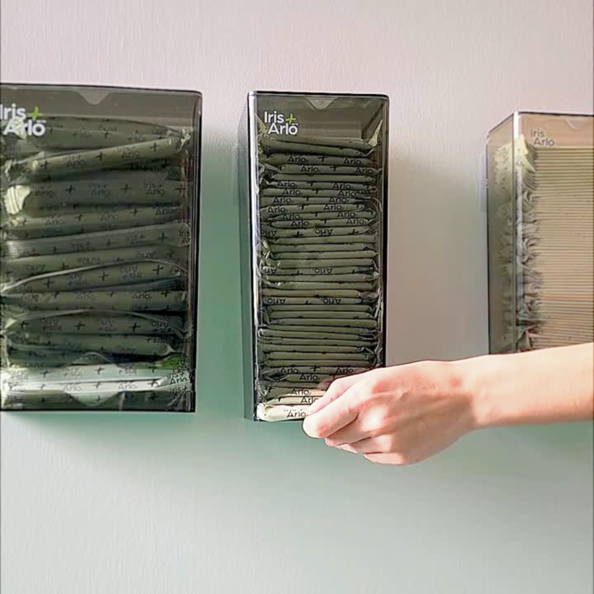 Recycled Plexiglass Wall-Mounted Dispenser - Pantyliners