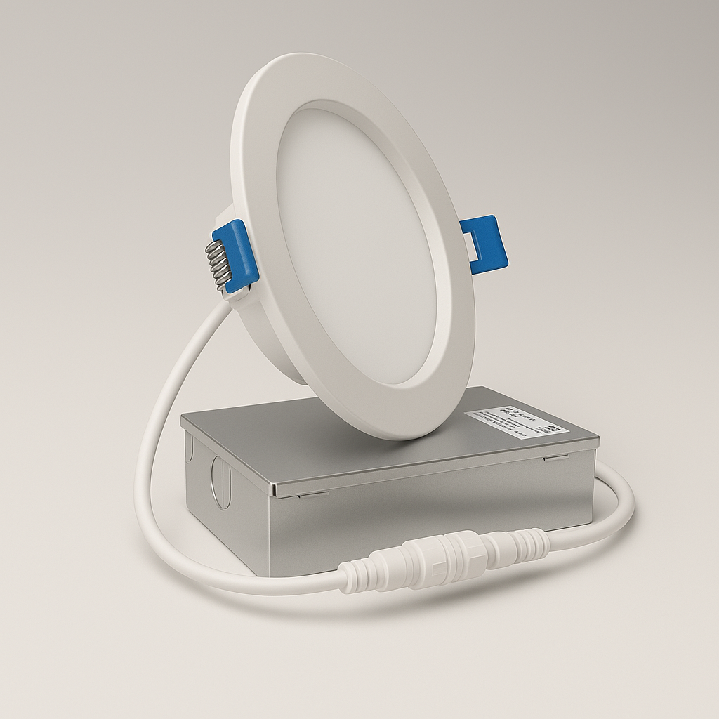 6″ Slim LED Pot Light — 5CCT Selectable (Wafer Downlight) | Energy Star, ETL Listed, IC Rated