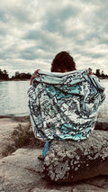 Cozy Map Blanket | GBAYCo. Pointe Au Baril Edition