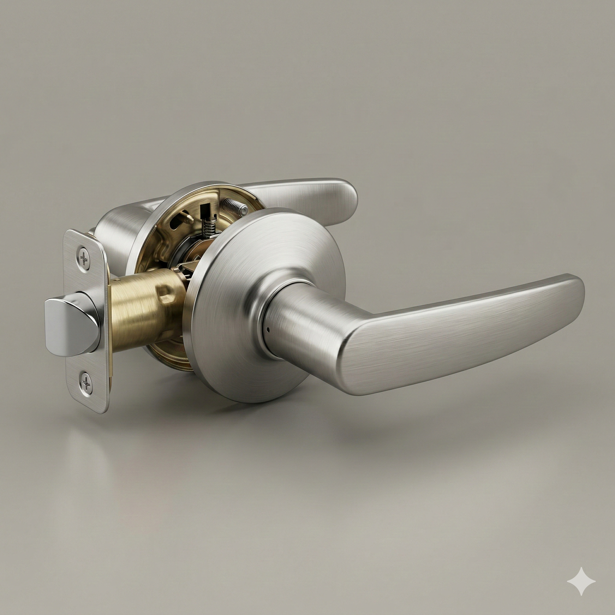 AeroCurve Door Lever | Matte Black & Satin Nickel | Keyed, Privacy, Passage, Dummy | Ergonomic Hollow Core Handle