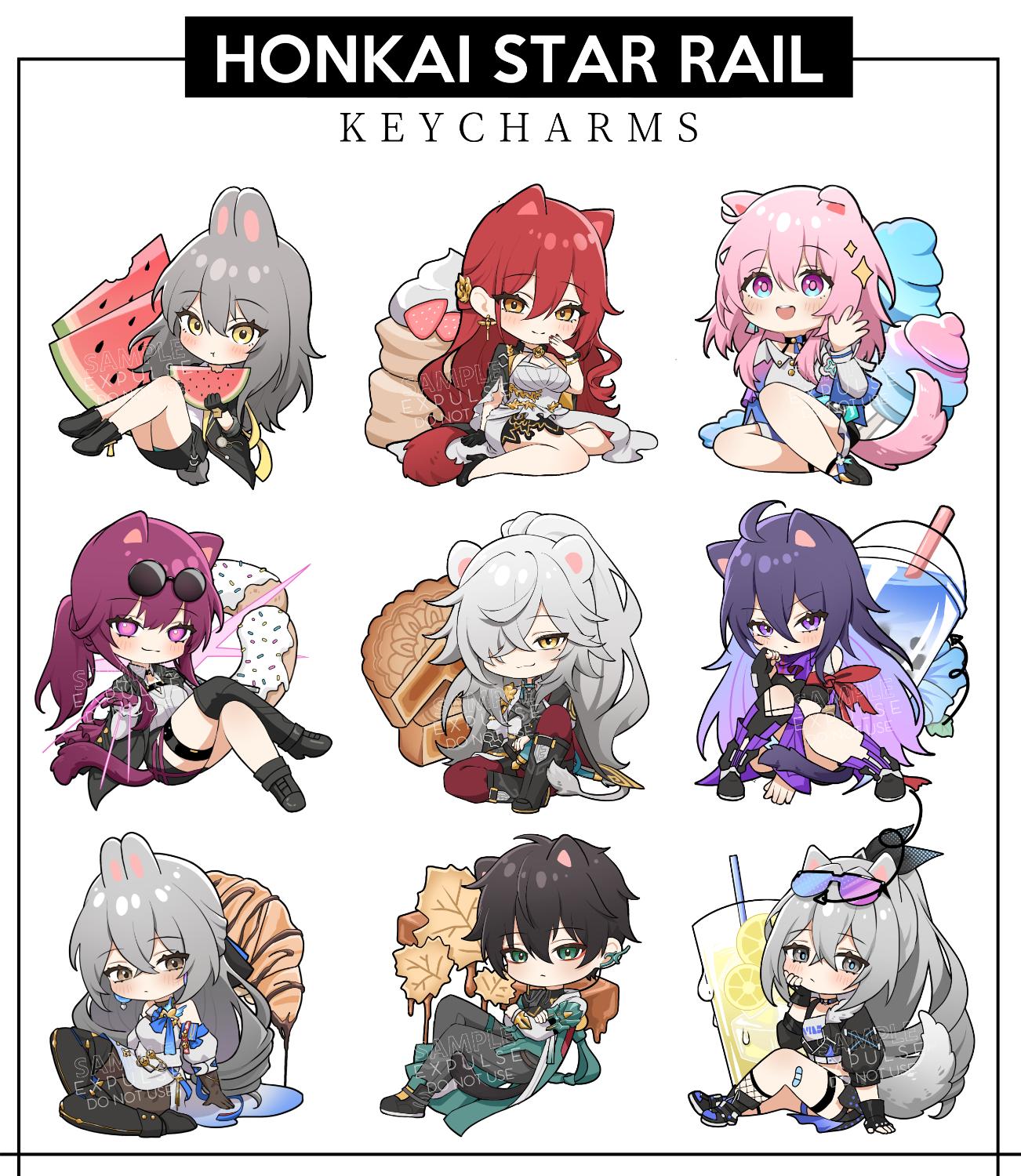 HSR: Honkai Star Rail Character Keychains