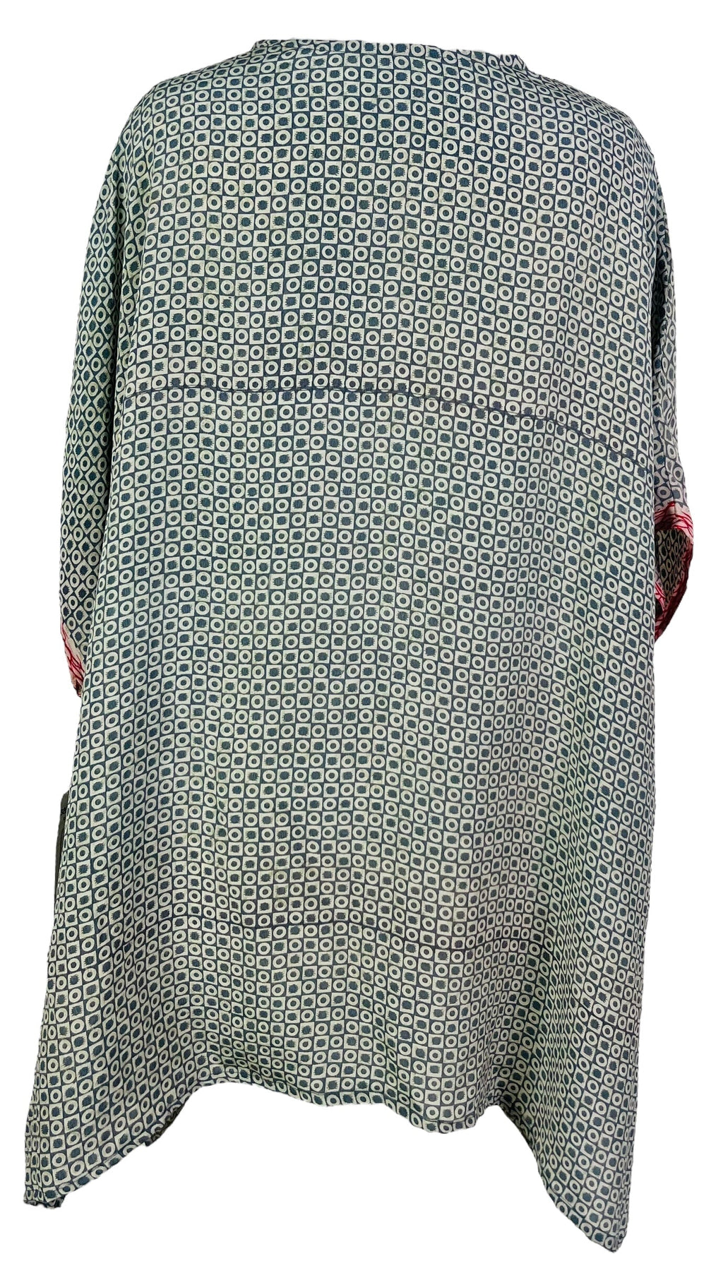 PRC7467 Avatar Pure Silk Short Kaftan Tunic with Slits