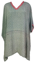 PRC7467 Avatar Pure Silk Short Kaftan Tunic with Slits