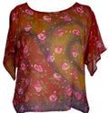 PRG4872 Sheer Avatar Pure Silk Boxy Top
