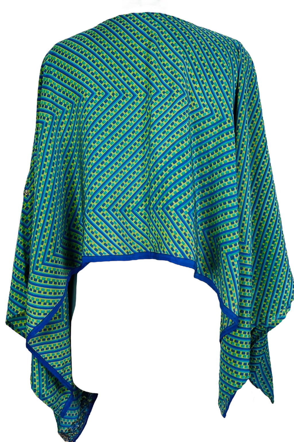 KERRI  PRC6571B Avatar Pure Silk Capelet Poncho