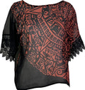 PRG7209 Sheer Avatar Pure Silk Boxy Top