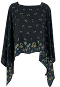 PRC6922 Avatar Pure Silk Capelet Poncho