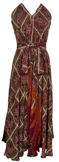 PRC7229 Avatar Pure Silk Maxi Dress with Belt