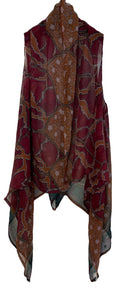 PRG6856 Sheer Avatar Pure Silk Versatile Vest