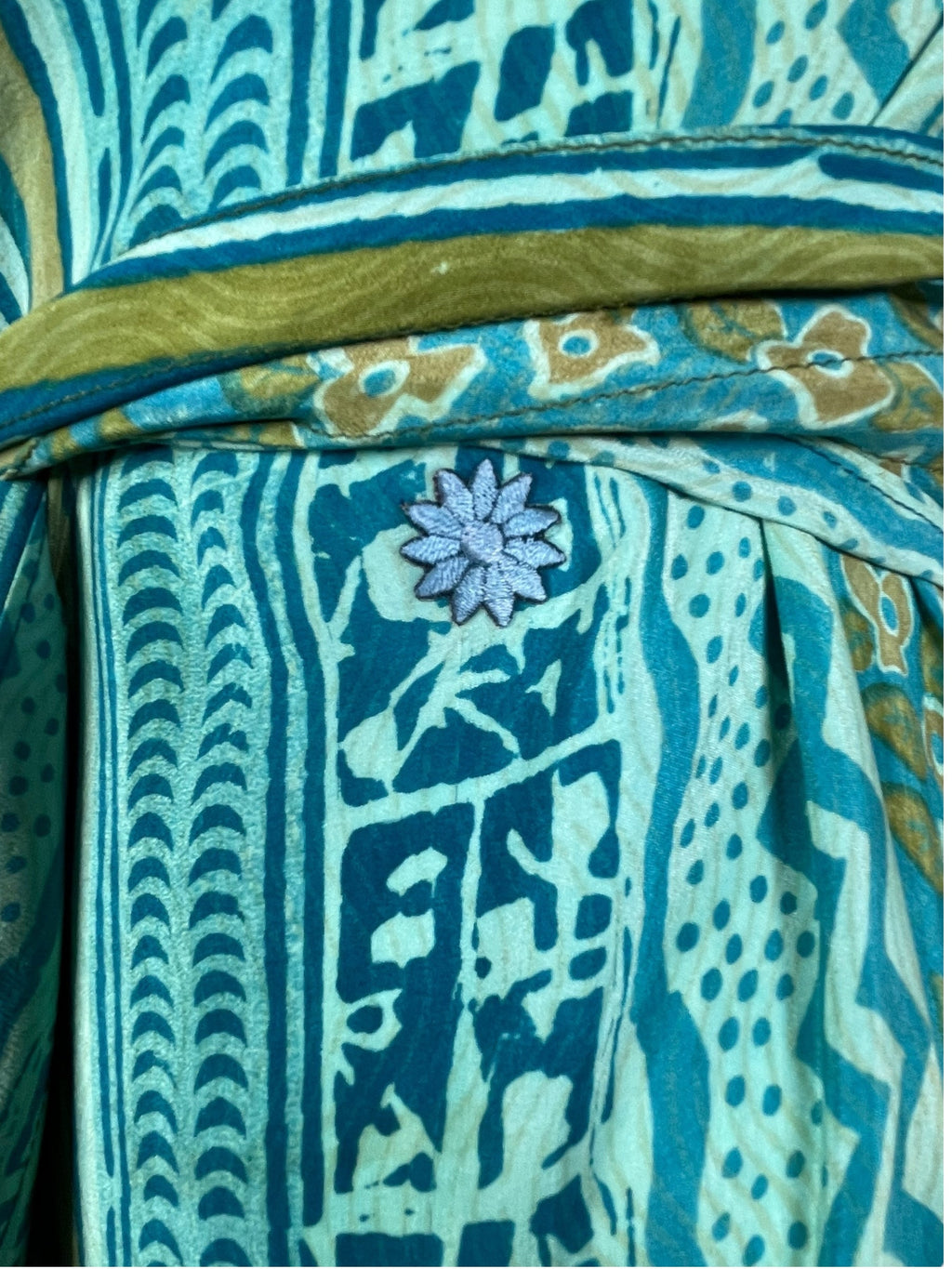 PRC7754 Avatar Pure Silk Maxi Dress with Belt