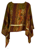 PRC6861 Avatar Pure Silk Capelet Poncho