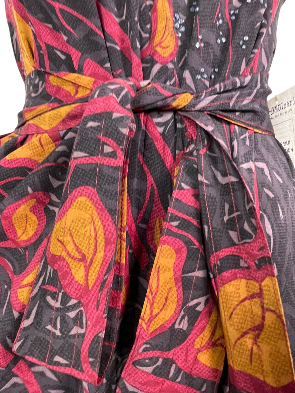 PRC7669 Avatar Pure Silk Maxi Dress with Belt