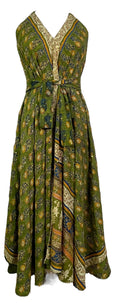 PRC7759 Avatar Pure Silk Maxi Dress with Belt