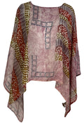 PRG7049 Sheer Avatar Pure Silk Capelet Poncho