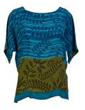 KERRI  PRC6302 Avatar Pure Silk Side Slit Top
