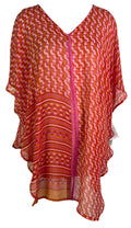 PRG6514 Sheer Avatar Pure Silk Waterfall Top