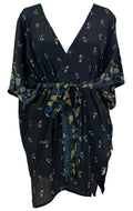 PRC6922 Avatar Pure Silk Kimono-Sleeved Jacket with Belt