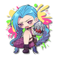 Arcane: Jinx Holographic Sticker