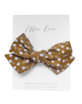 Butterscotch Daisies Oversize Bow