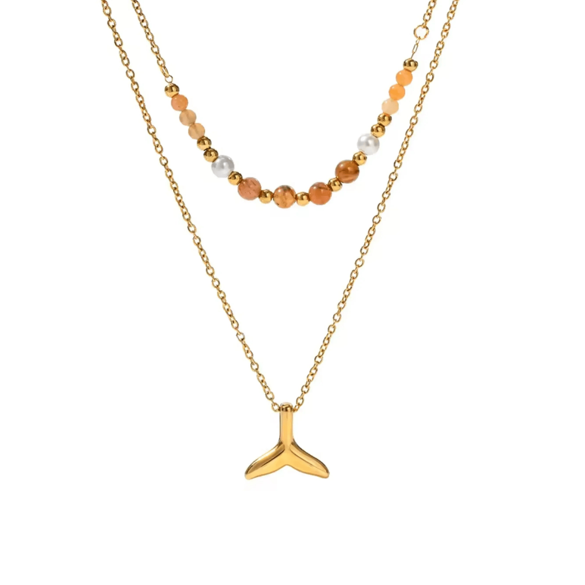 By The Sea Double Beaded Necklace