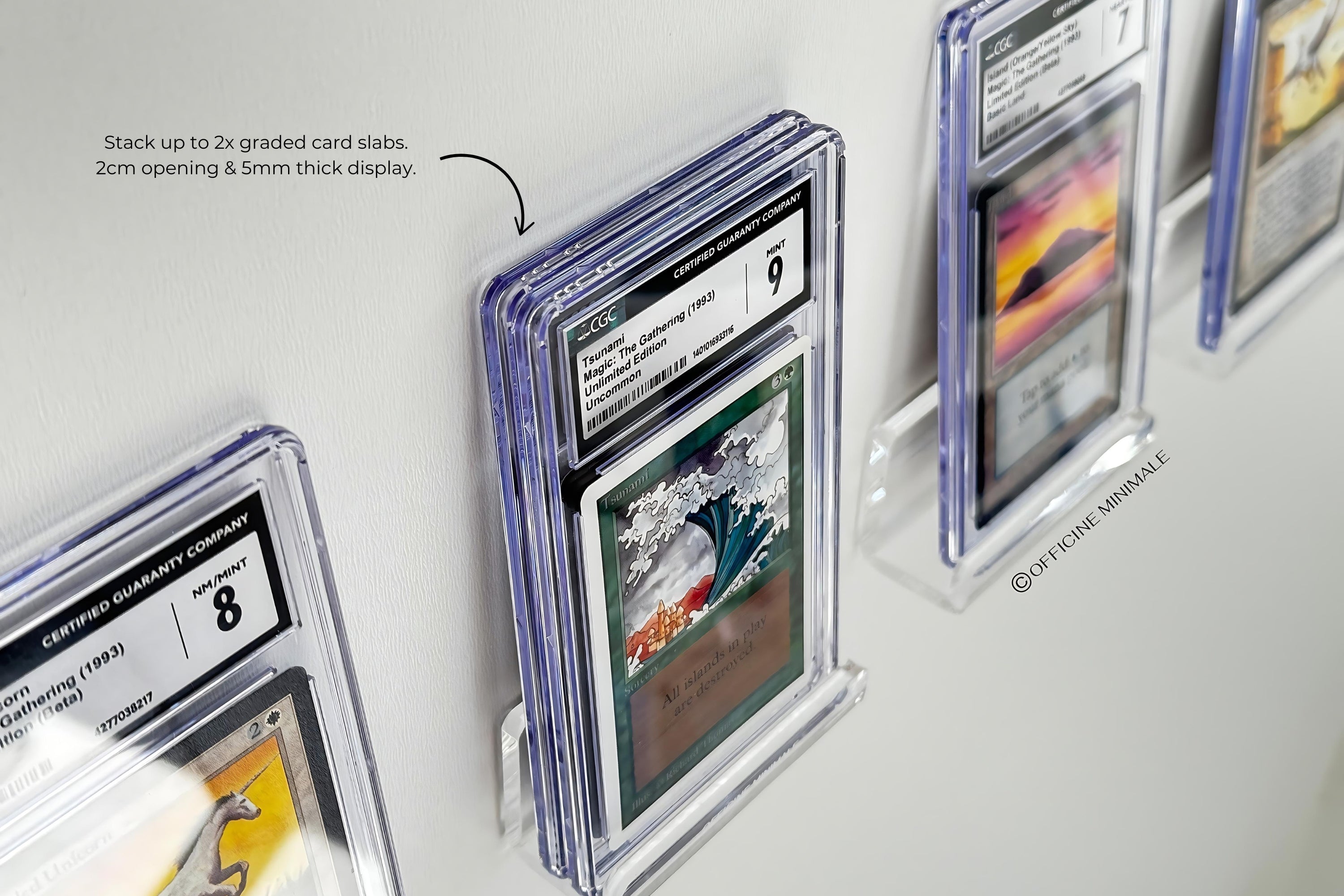 Graded Trading Card Wall Mount Display
