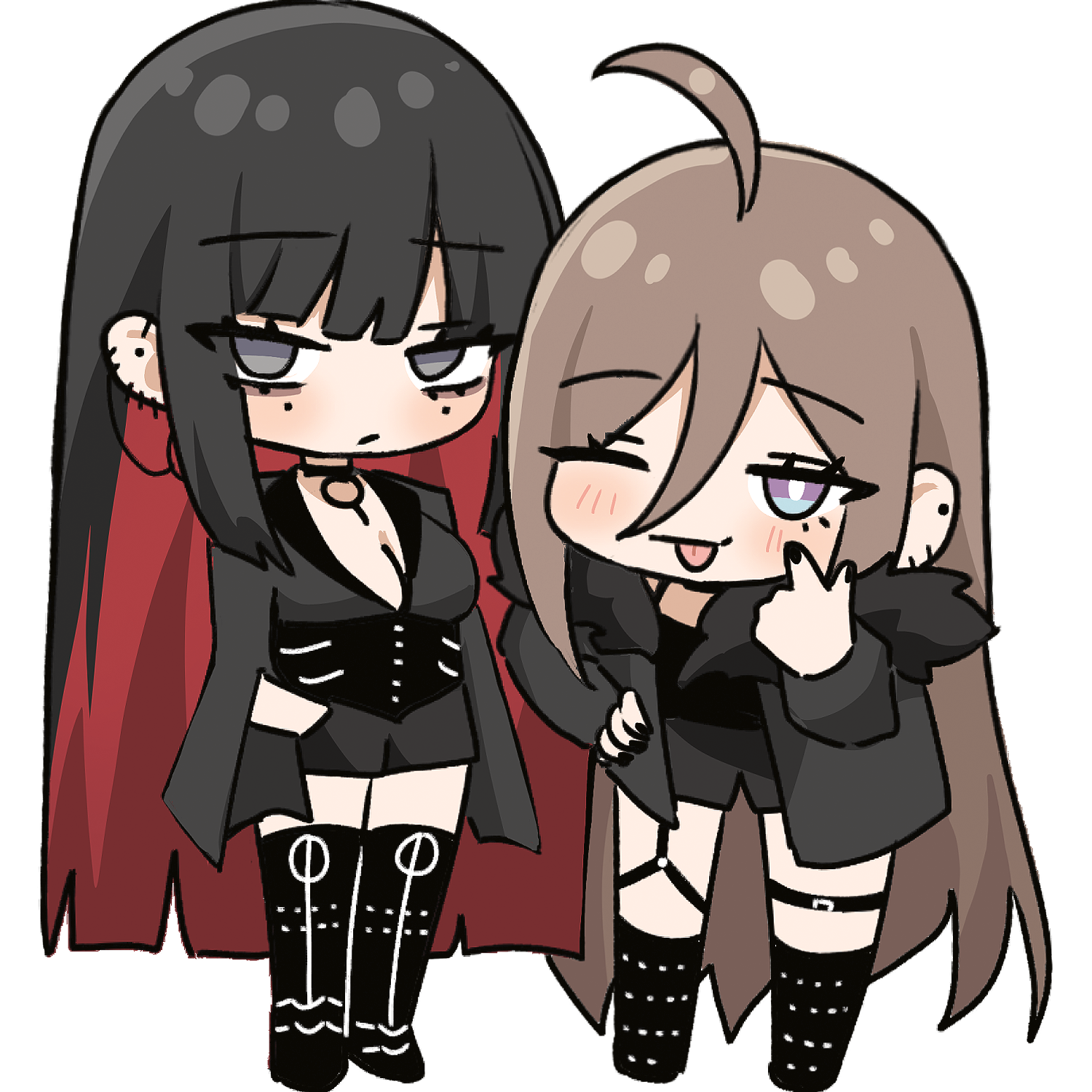 Z7: Goth Girls Chibi Sticker