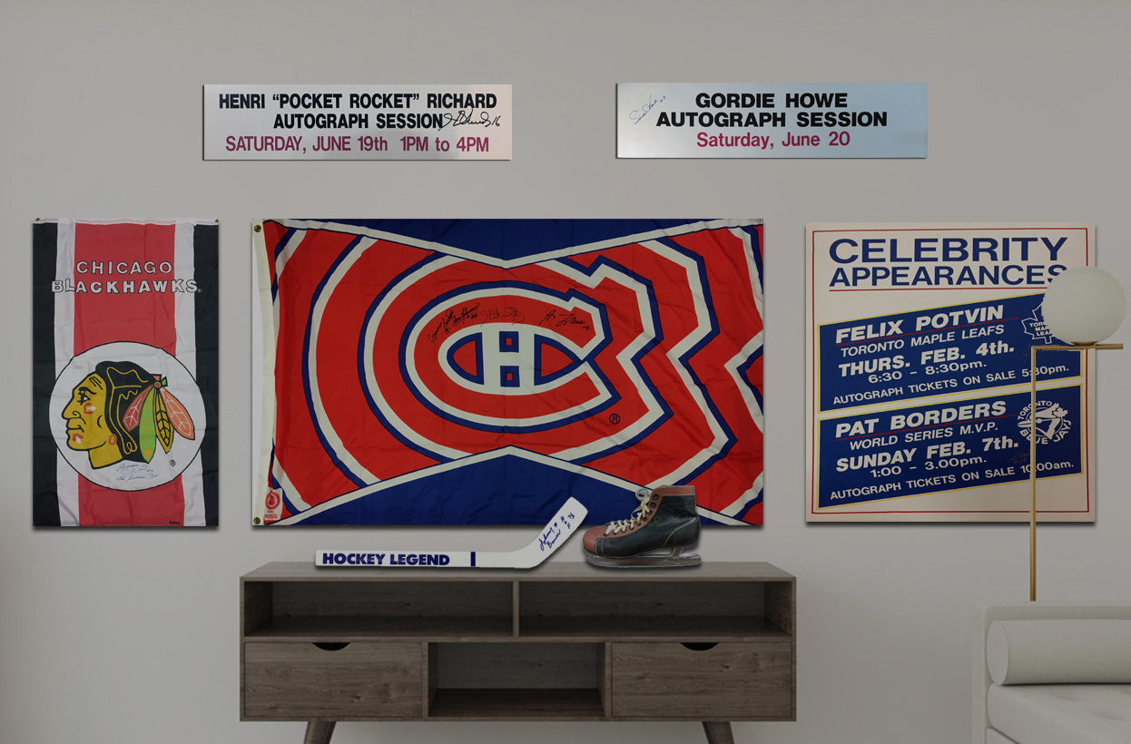 BOBBY HULL & GORDIE HOWE DUAL?SIGNED 11X14 PHOTO – CHICAGO BLACKHAWKS & DETROIT RED WINGS NHL AUTOGRAPH (14" X 11") – AUTOGRAPHED MEMORABILIA DISPLAY – AUTHENTIC SIGNED COLLECTIBLE