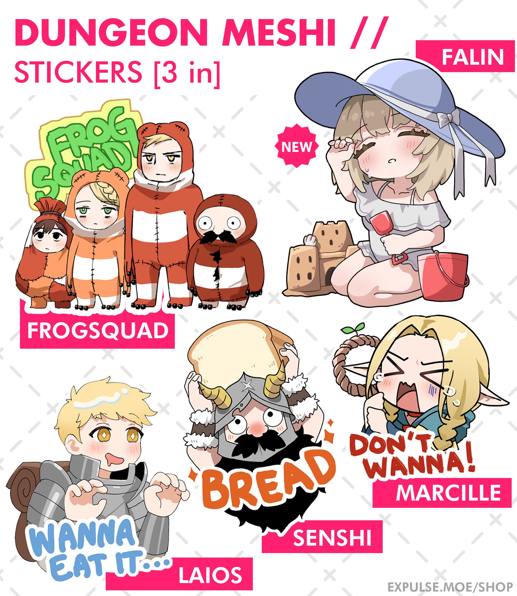 Dungeon Meshi Stickers