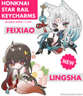 HSR: Feixiao + Lingsha Keychain