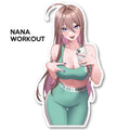 Nana Teal Workout Sticker
