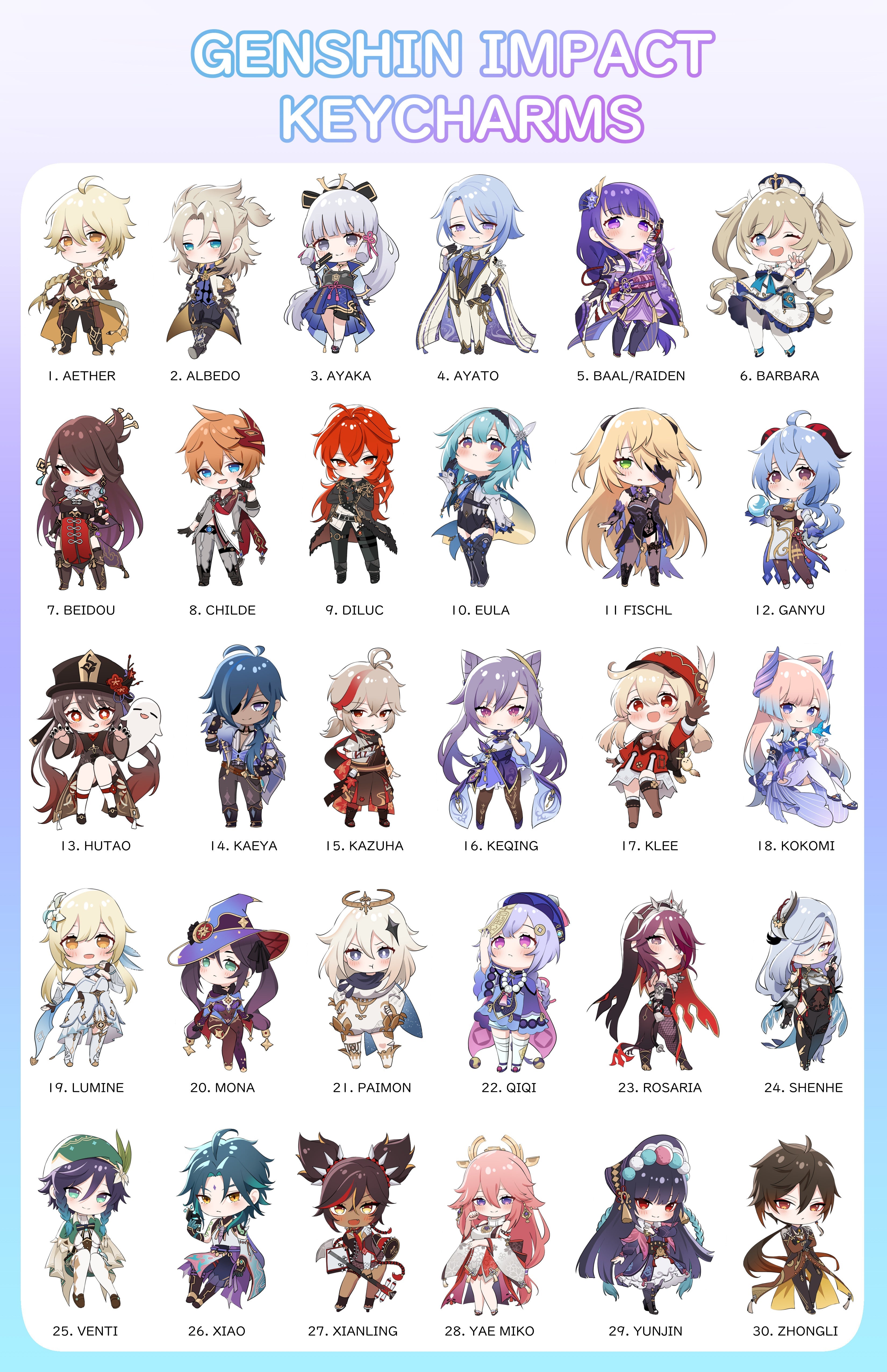 Genshin Impact Charms