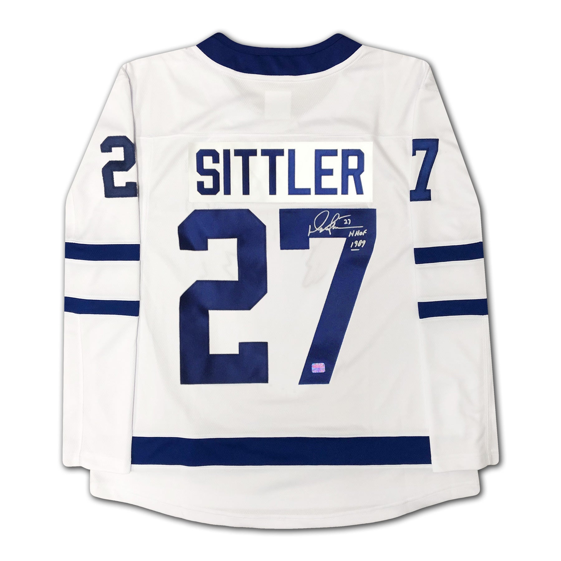DARRYL SITTLER AUTOGRAPHED TORONTO MAPLE LEAFS WHITE JERSEY – SIGNED NHL HOCKEY MEMORABILIA COLLECTIBLE (SIZE L OR XL)
