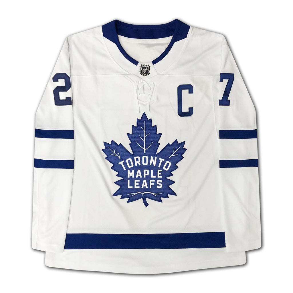 DARRYL SITTLER AUTOGRAPHED TORONTO MAPLE LEAFS WHITE JERSEY – SIGNED NHL HOCKEY MEMORABILIA COLLECTIBLE (SIZE L OR XL)