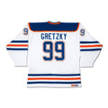 WAYNE GRETZKY AUTOGRAPHED EDMONTON OILERS WHITE JERSEY – UDA COA – THE GREAT ONE SIGNED NHL HOCKEY COLLECTIBLE (SIZE L OR XL)