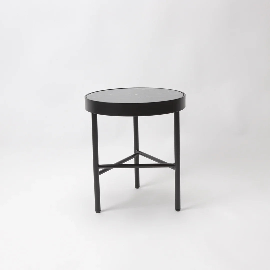 KALI DARK GREEN MARBLE TOP SIDE TABLE
