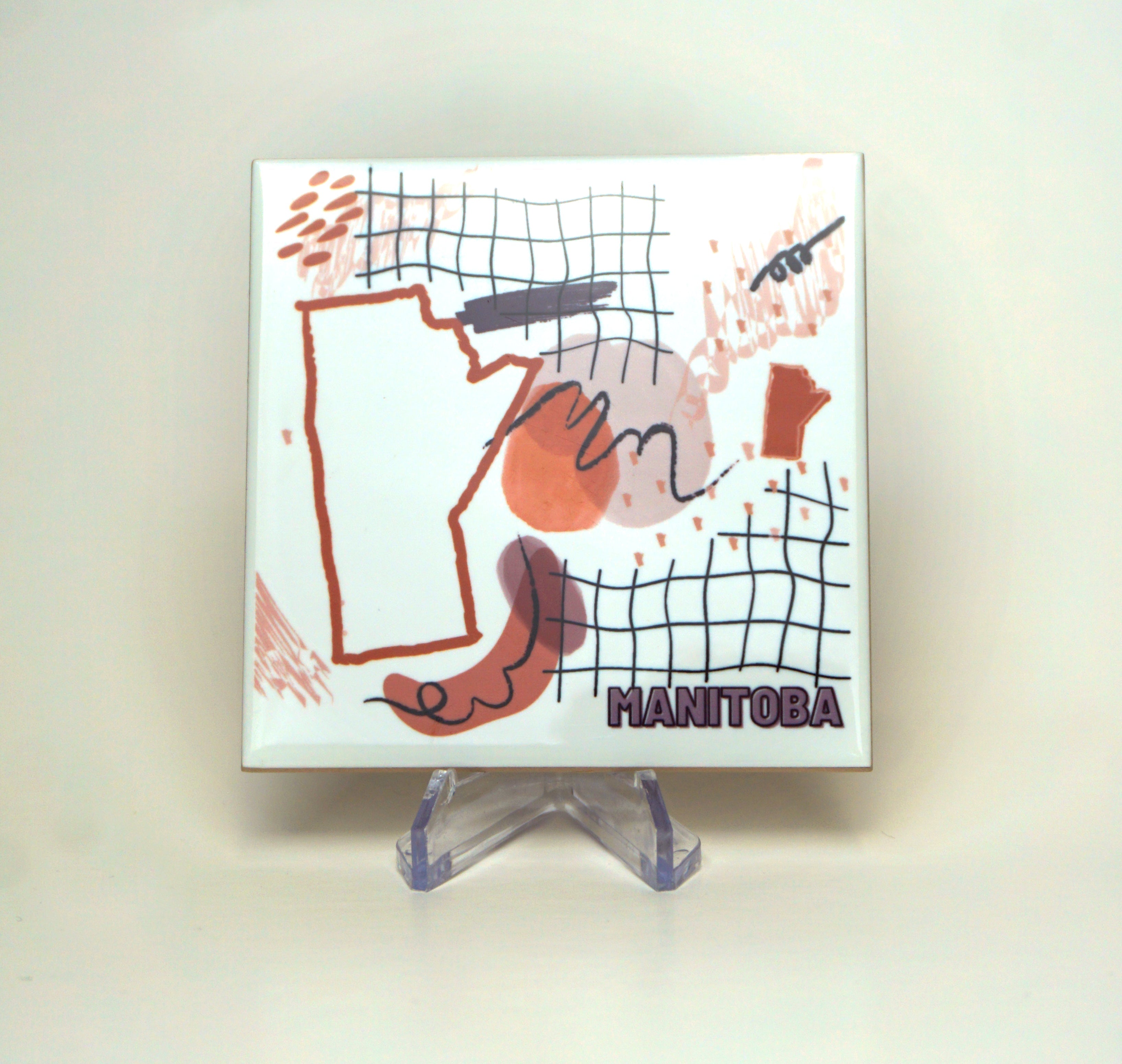 Manitoba Line Art Coaster