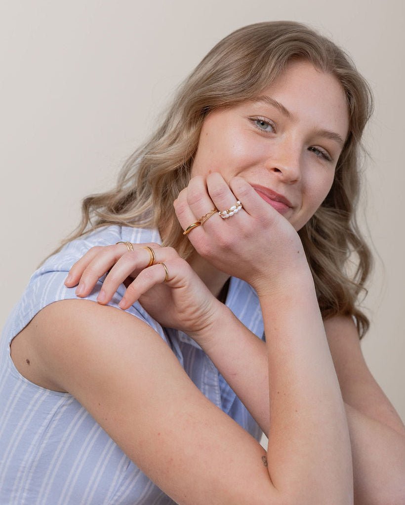 Pearl Adjustable Ring