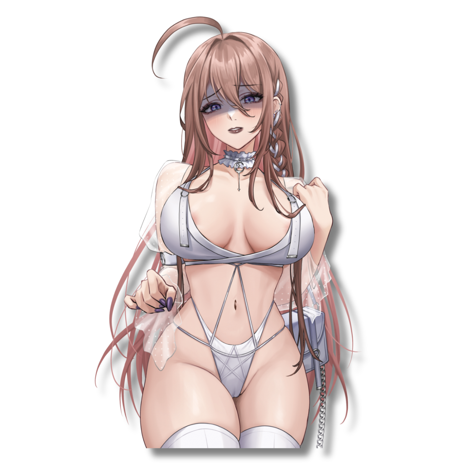 Z7: Nana Gothic White Sticker