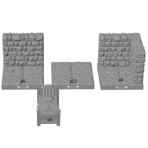 Barracks Bunk LED Room – Dragonlock 28mm Dungeon Terrain