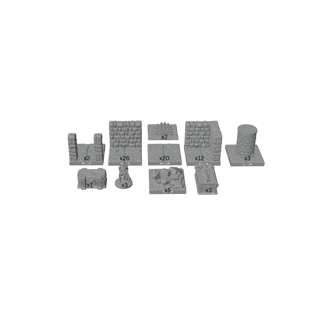 28mm Catacombs Mega Set – 80+ Piece Crypt Dungeon