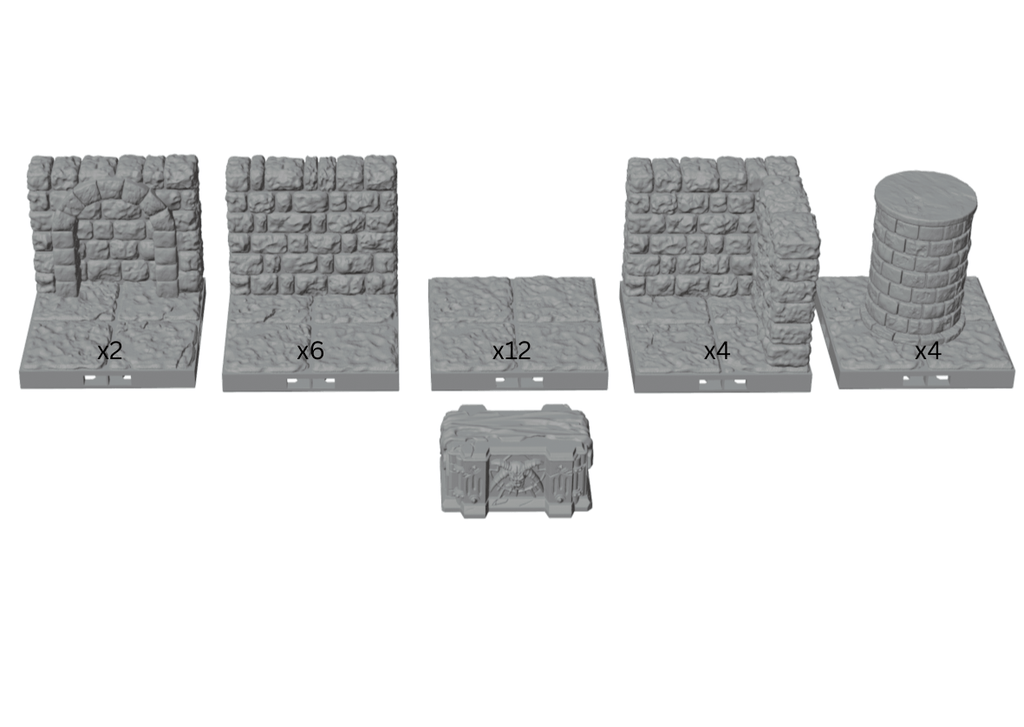 Grand Chamber 8x8" Arena – Dragonlock 28mm Dungeon