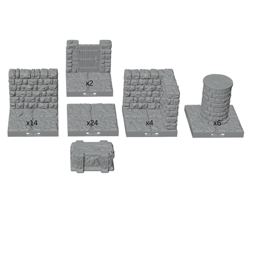 28mm Cathedral Boss Room – Dungeon Set with 12 Minis