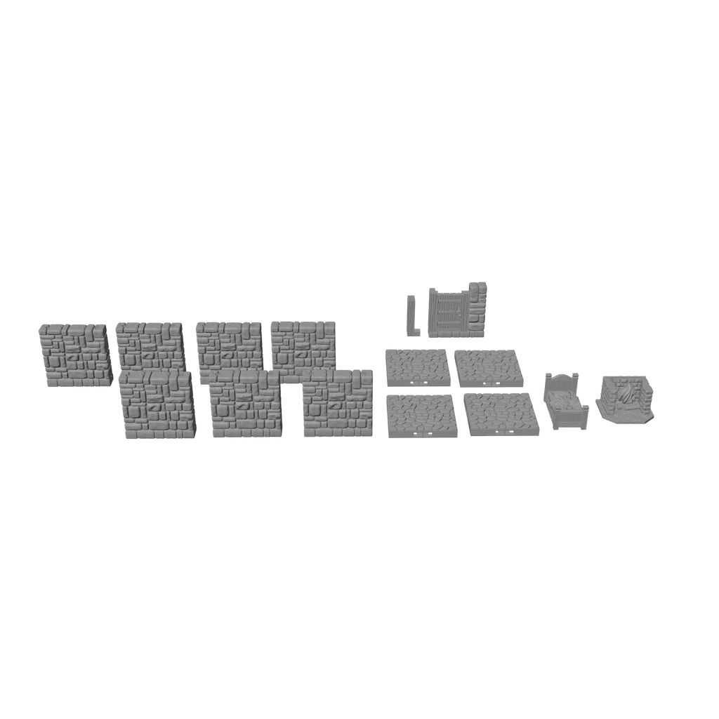28mm Medieval Guard Post Gatehouse – Stone RPG Terrain
